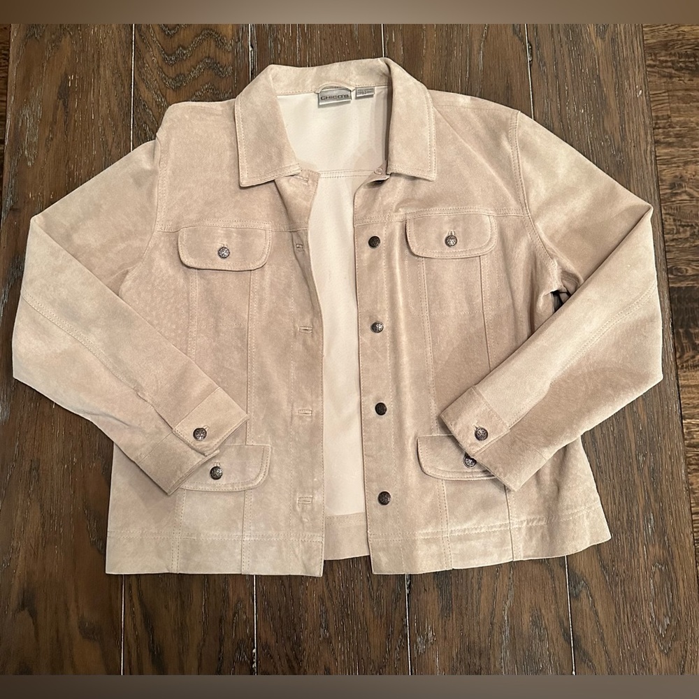 100% Leather Tan Suede Jacket